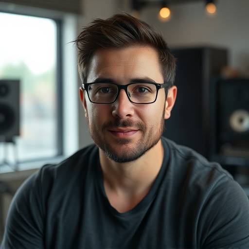 Foto de David López, diseñador de sonido en Estudio Visual Épica
